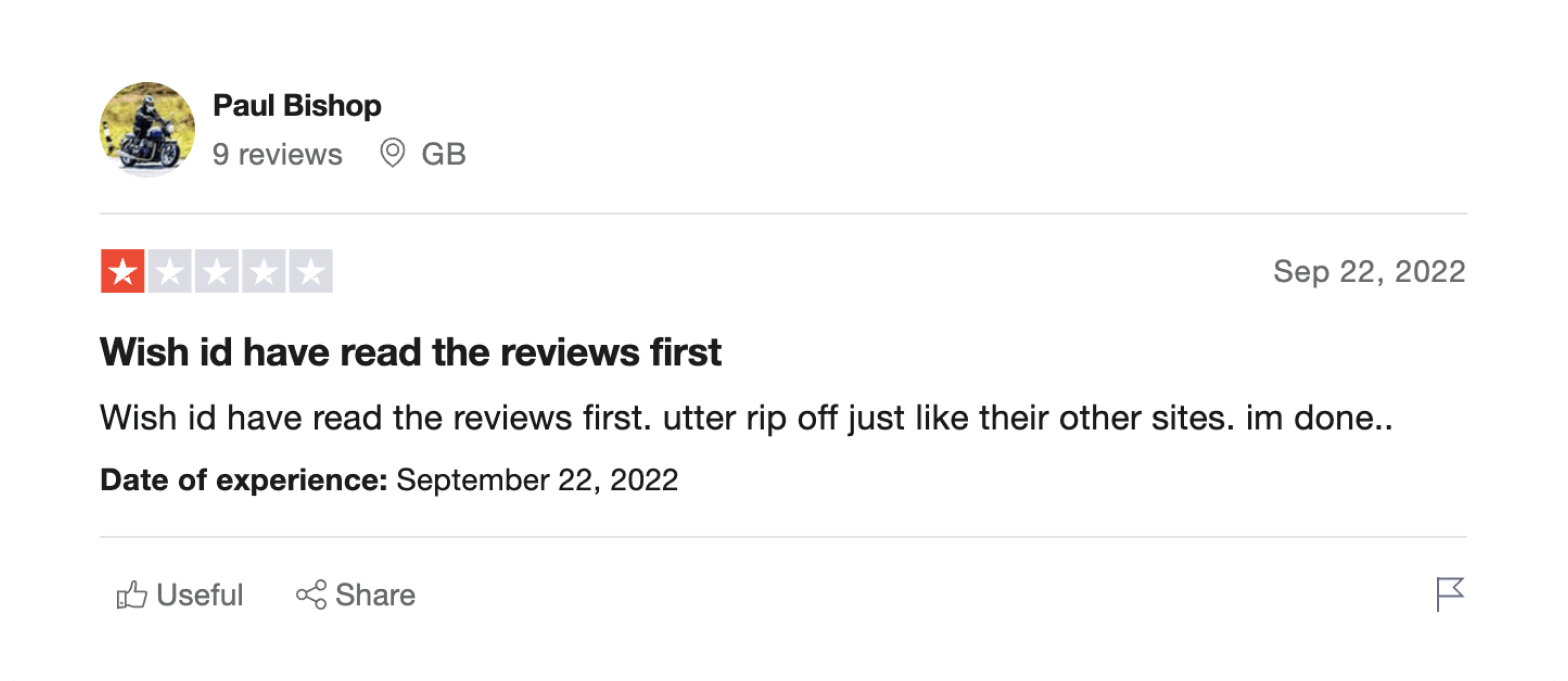 User review for Fun Casino on Trustpilot