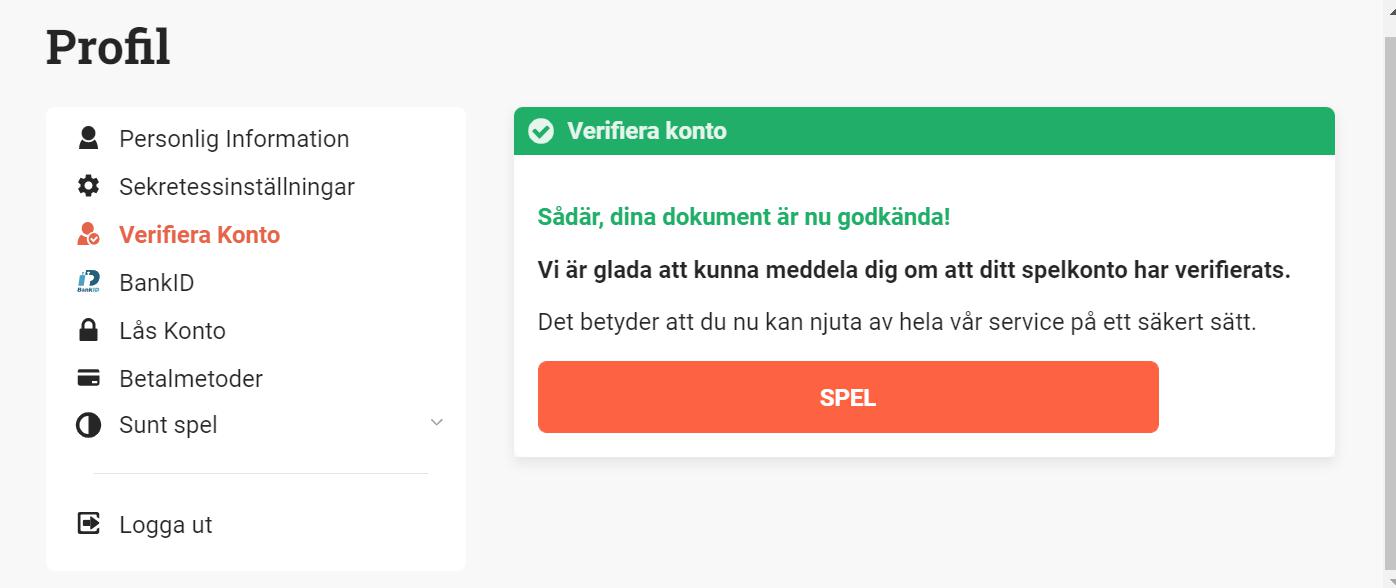 Leo Vegas Registrering