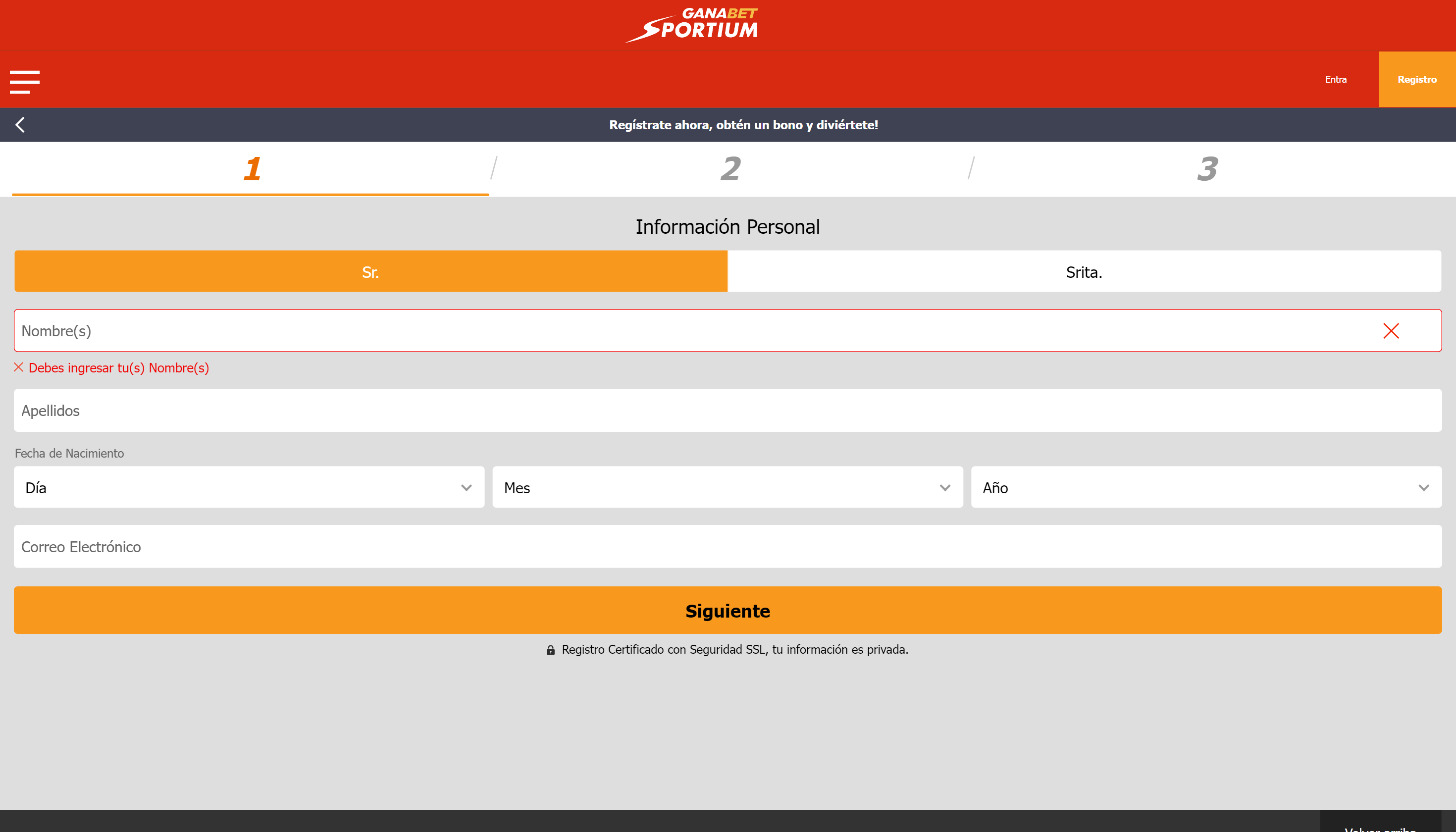 MX Sportium Bet Casino Registro