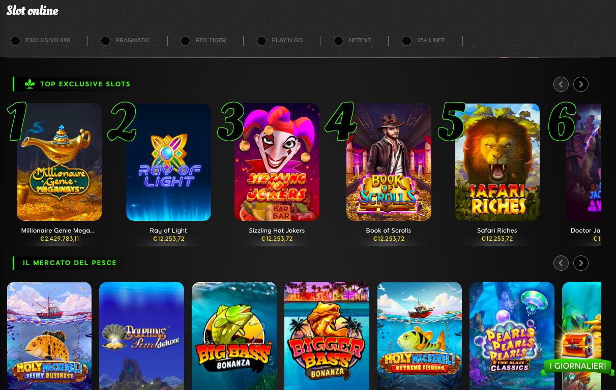 888Casino Giochi
