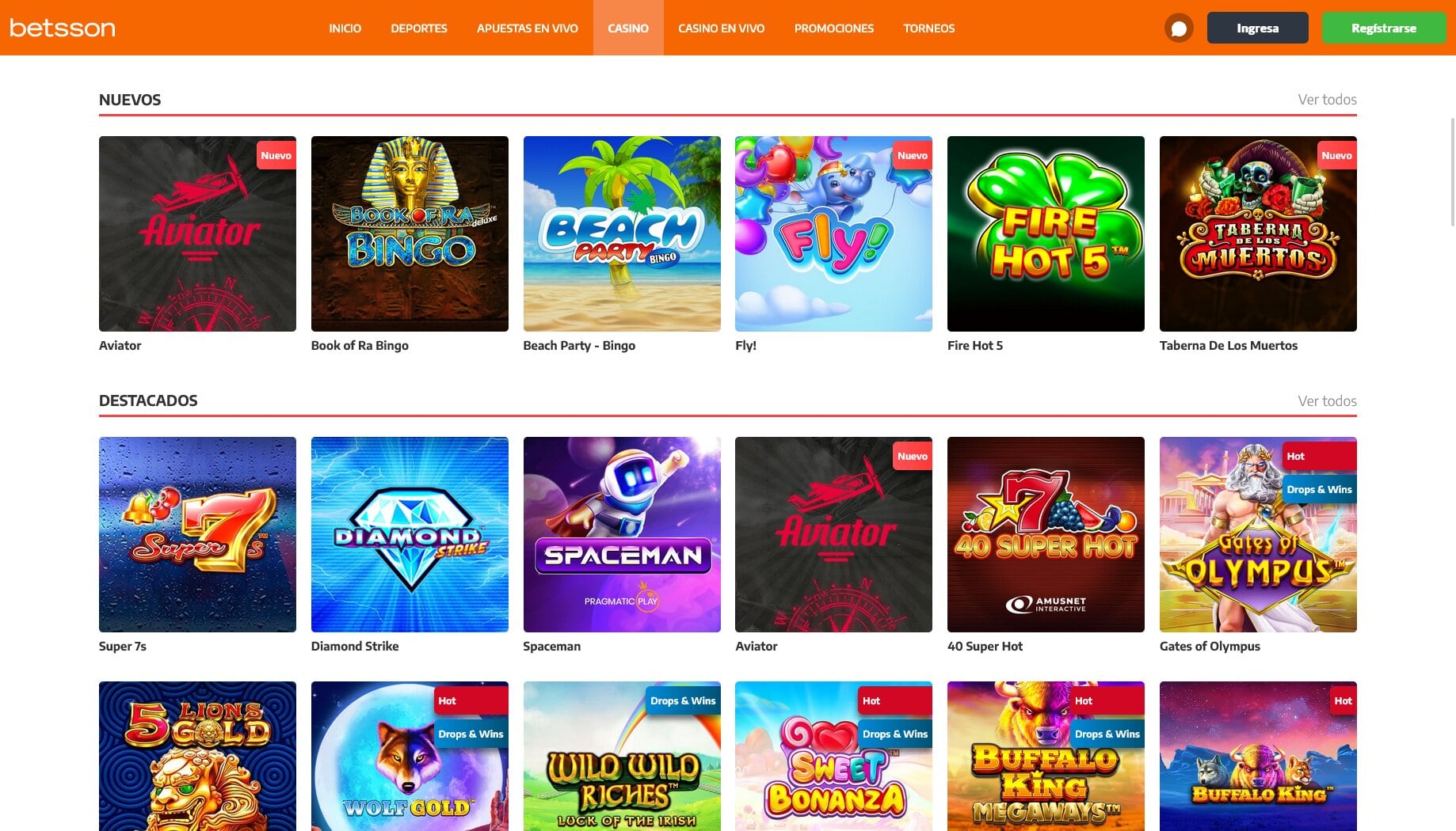 Betsson Juegos