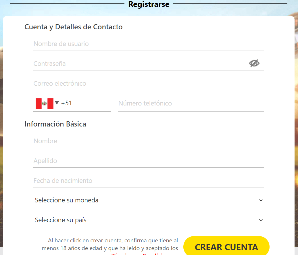 Registro en Dafabet