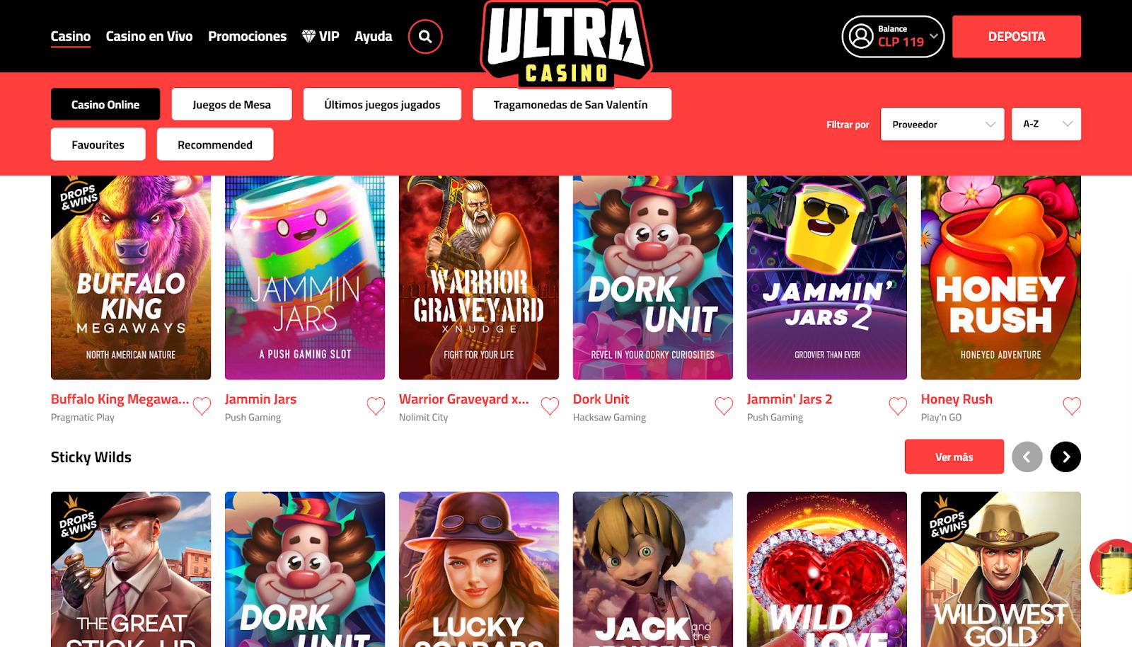 Ultracasino Juegos
