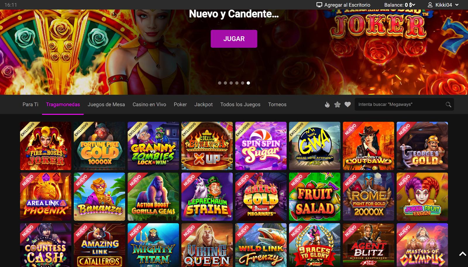 Jackpot City Juegos