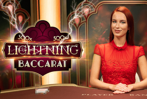 Lightning Baccarat screen