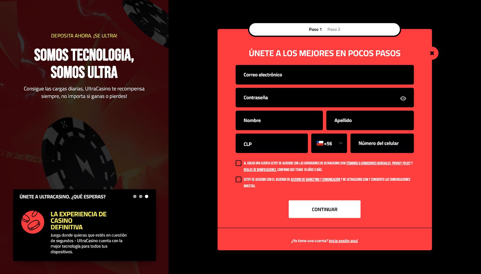 Ultracasino Registro
