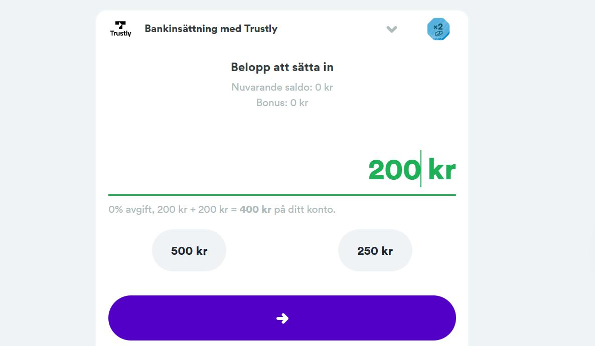 Casumo Insättningar