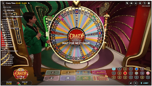 Crazy Time screen