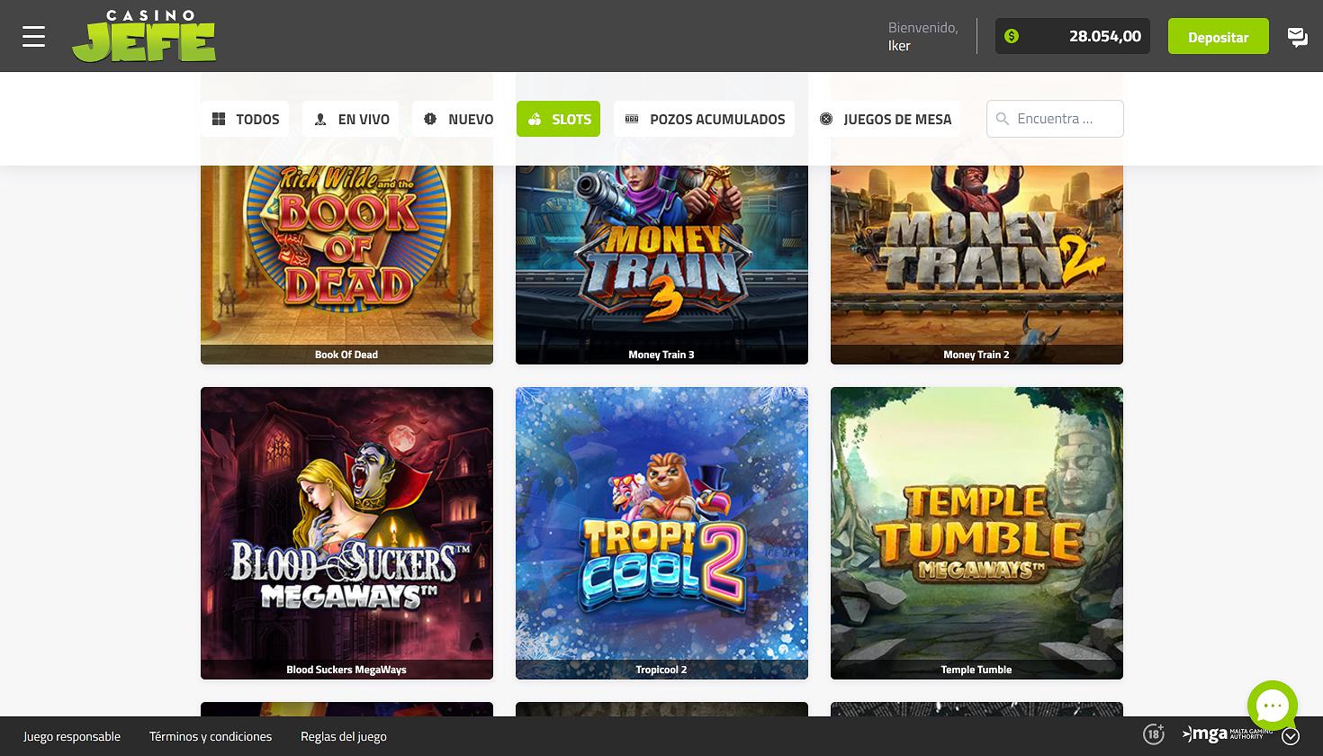 Casino Jefe Juegos