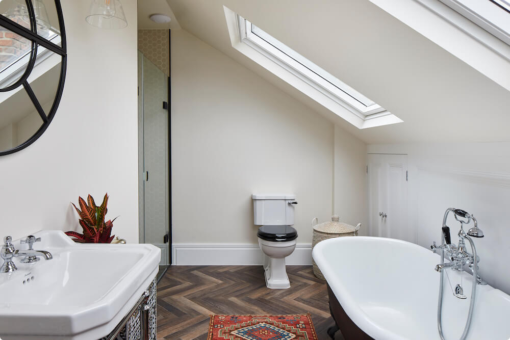 loft conversion pitch bathroom