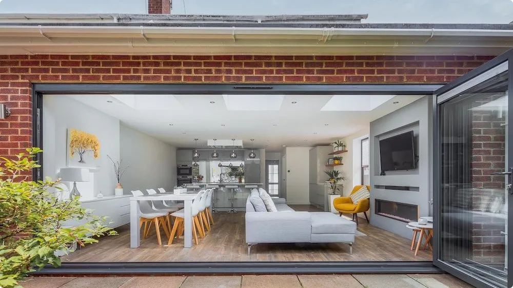 Flat roof single storey extension in Runnymede, completed 2020