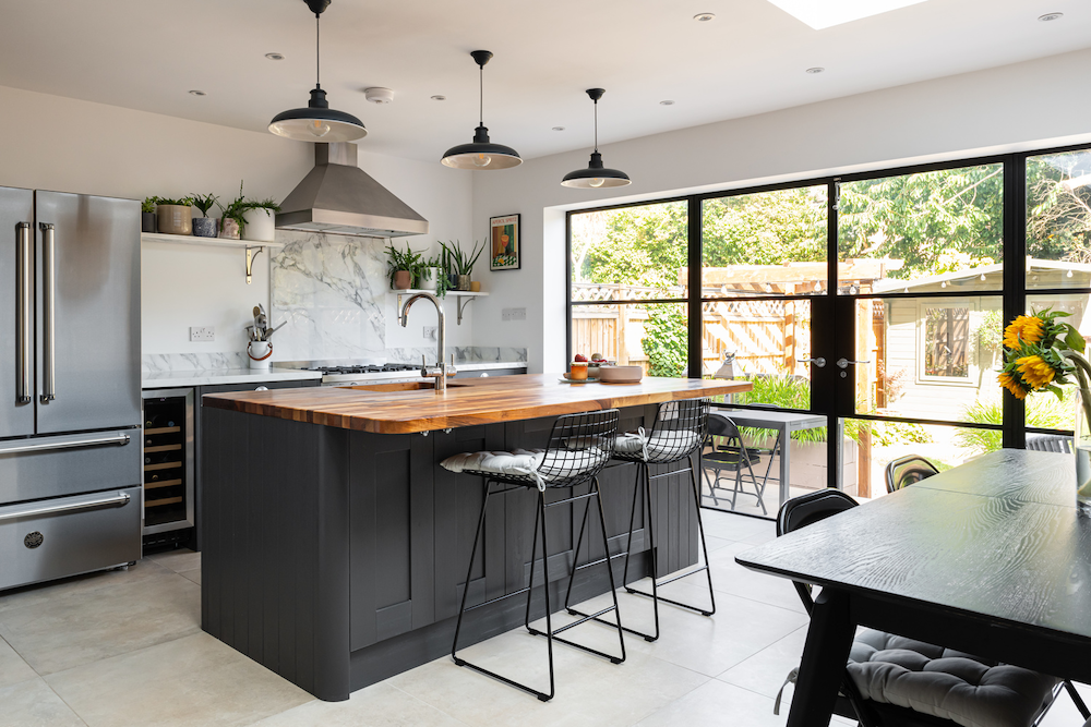 Design trend- Crittall-style door frames at a completed Resi project in Wandsworth