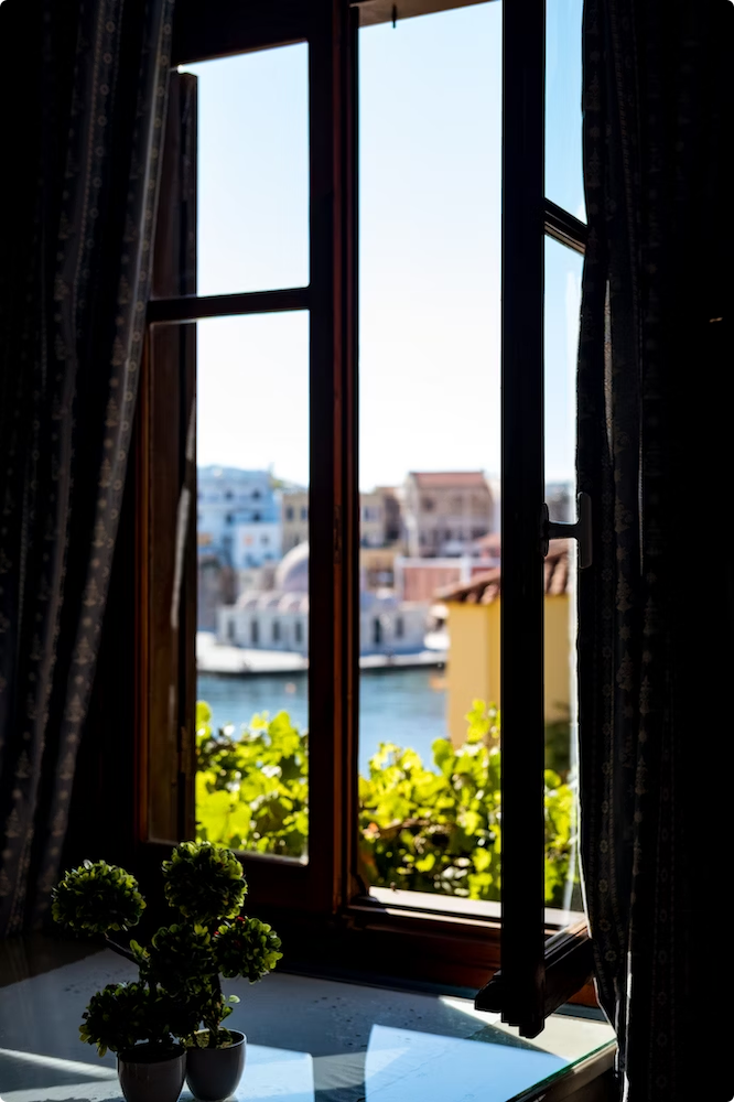 Open windows to air out the room for manual home ventilation