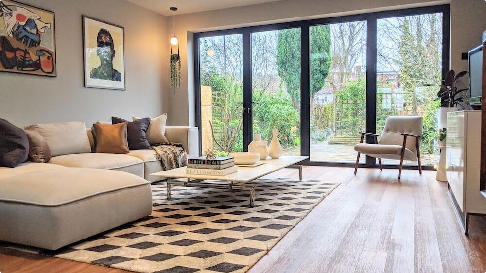 A London Terraced House Extension: rear extension with bi-fold doors