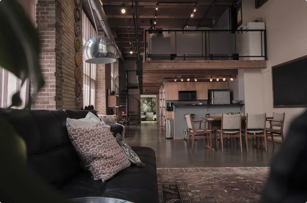 Build a mezzanine level for effective broken-plan living