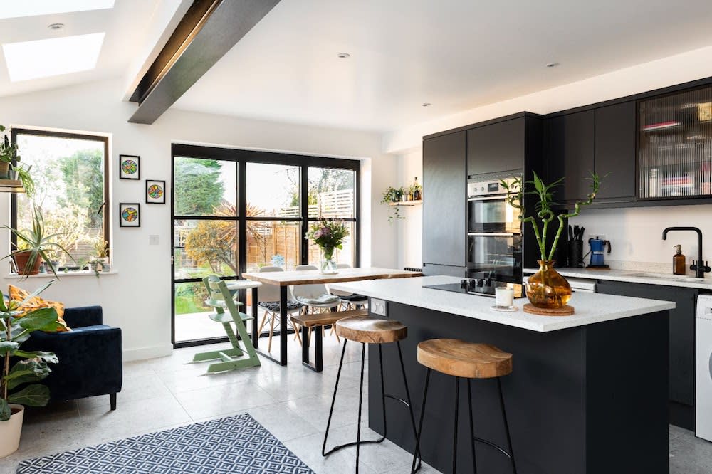 Small Kitchen And Living Room Ideas Small Small House Open Concept