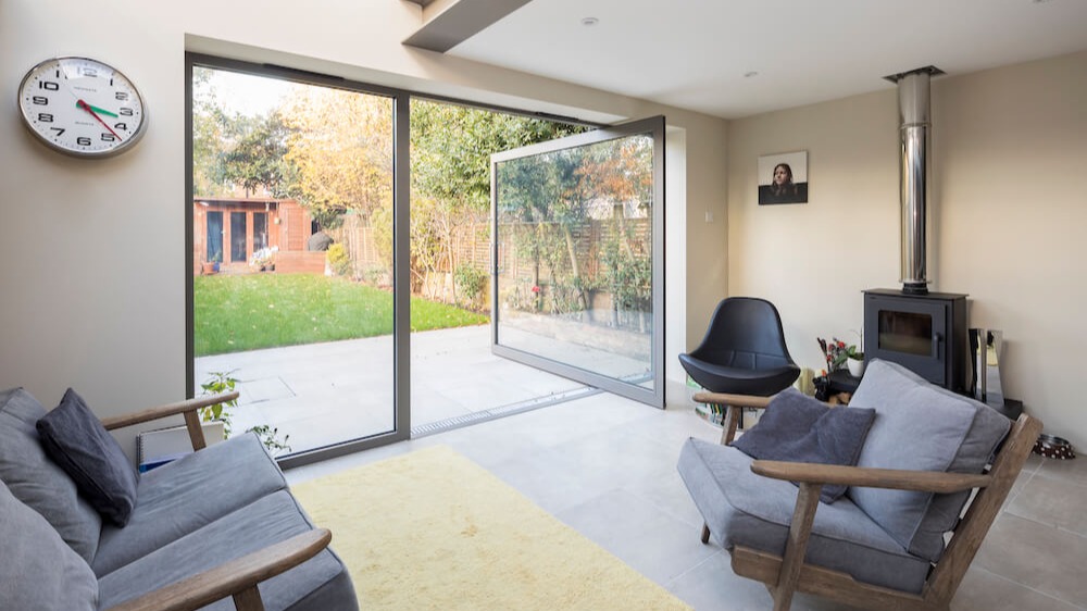 House extension cost: a rear extension and living room in London