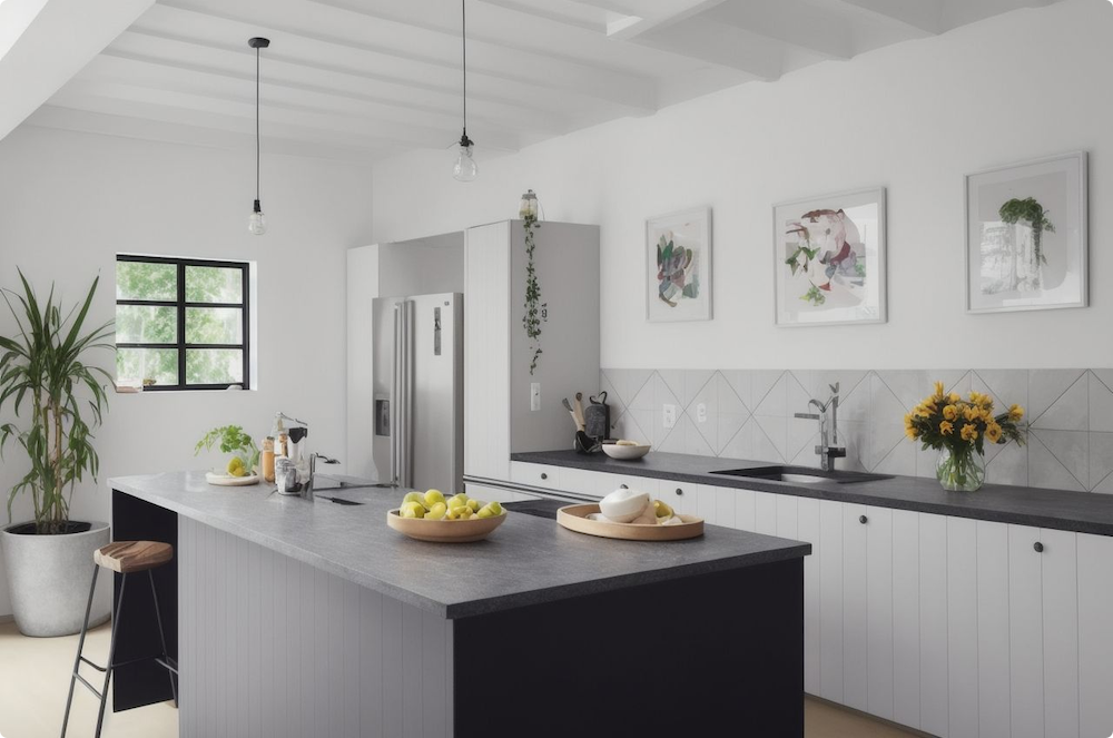 An ultra modern open plan kitchen in South East London