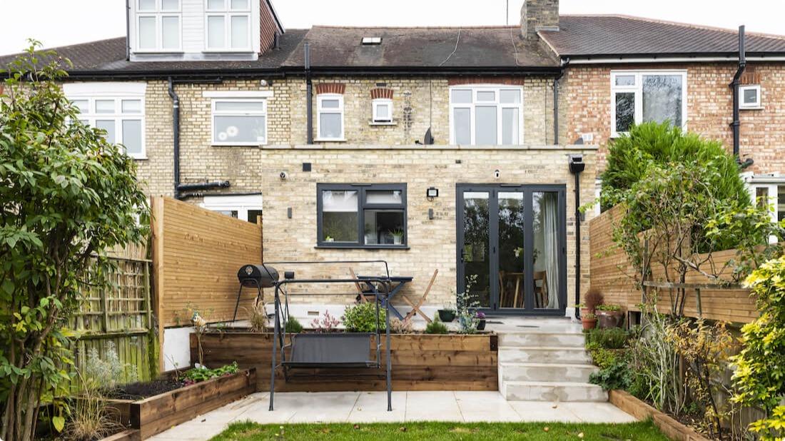 Flat roof kitchen extension in North London from 2019