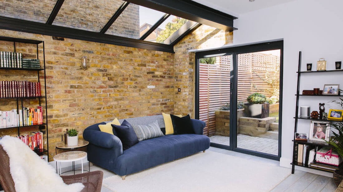 A single storey side extension in Lambeth - living room