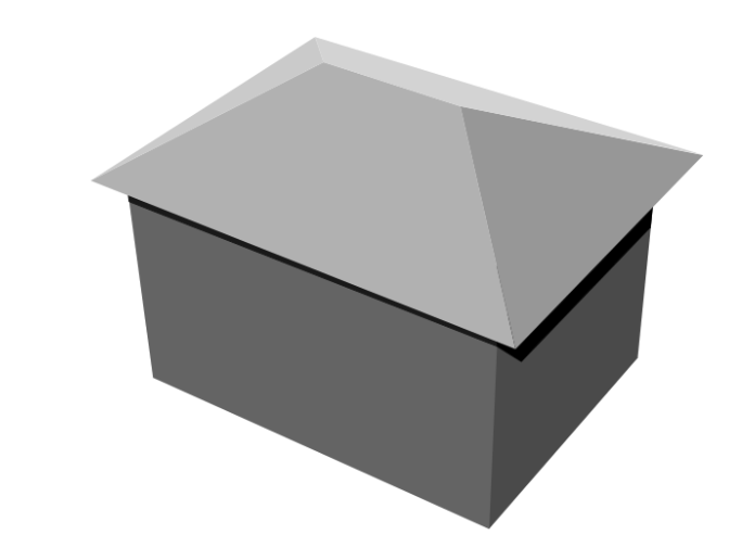 Hipped roof example