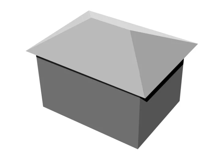 Hipped roof example
