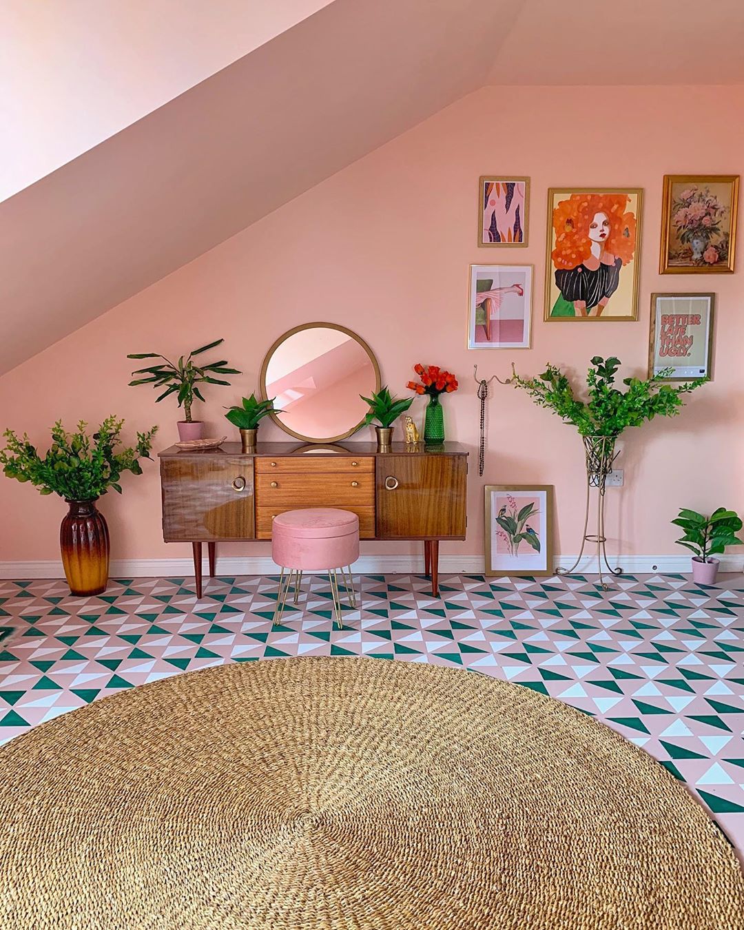 A pink insta bedroom