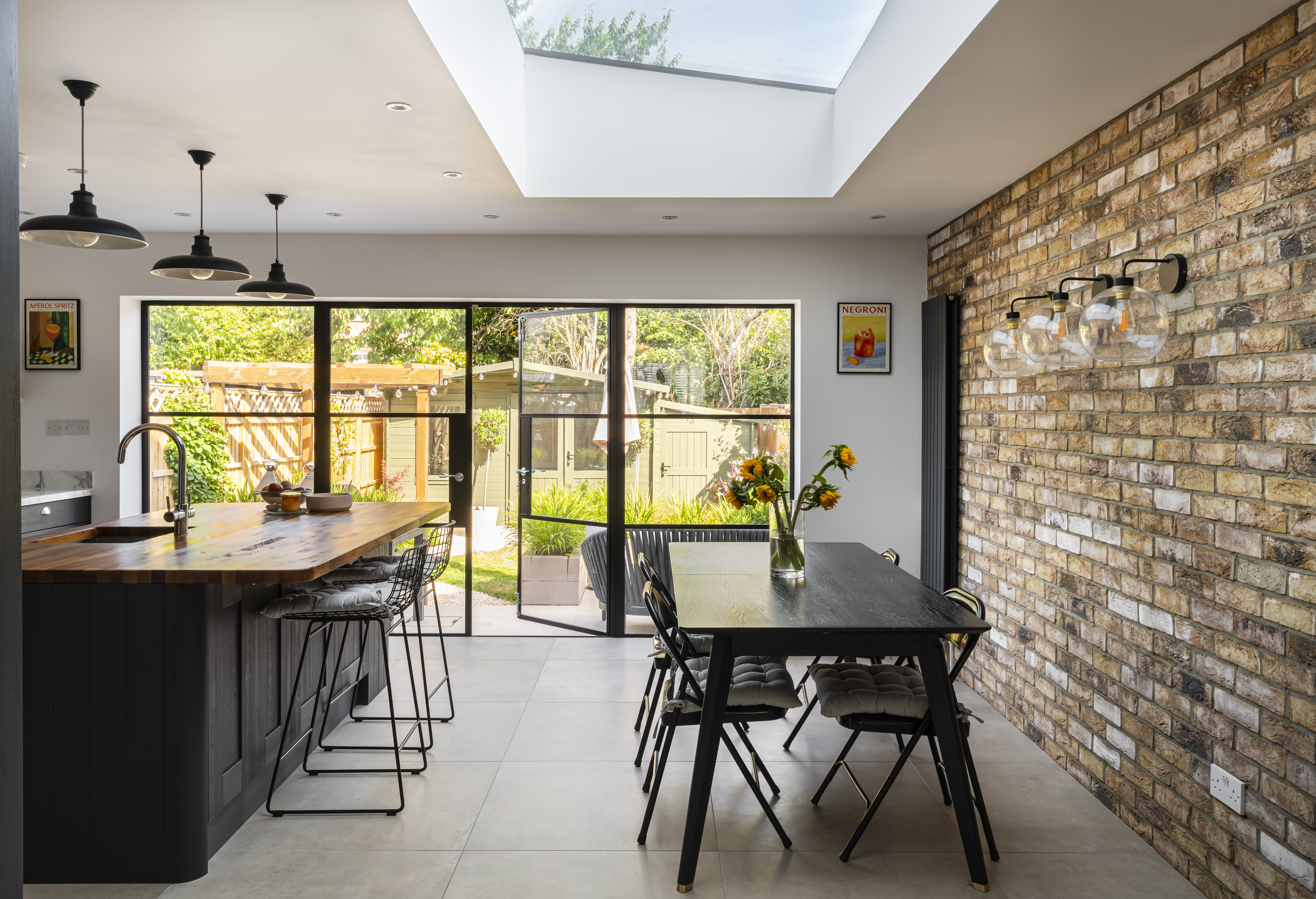 A rustic rear extension renovation with permitted development in Wandsworth