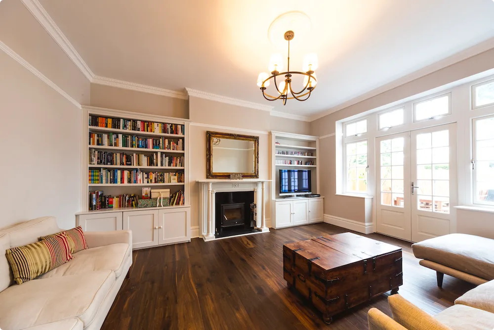 Living room, renovation