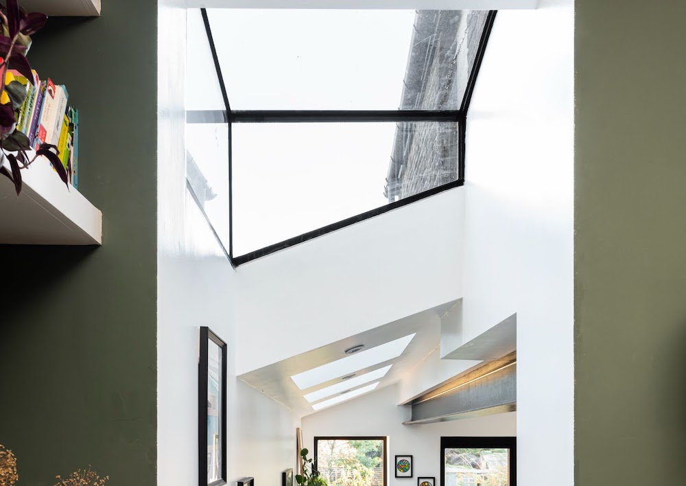 Installing skylights in your side return extension