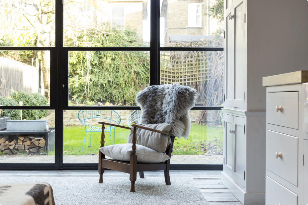 Reading chair by window