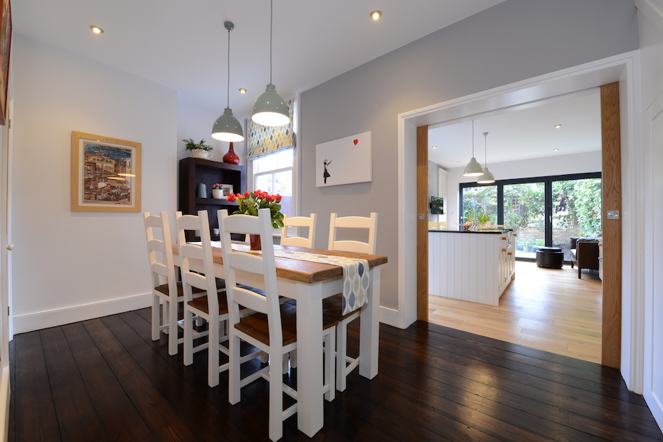 Light and dark flooring