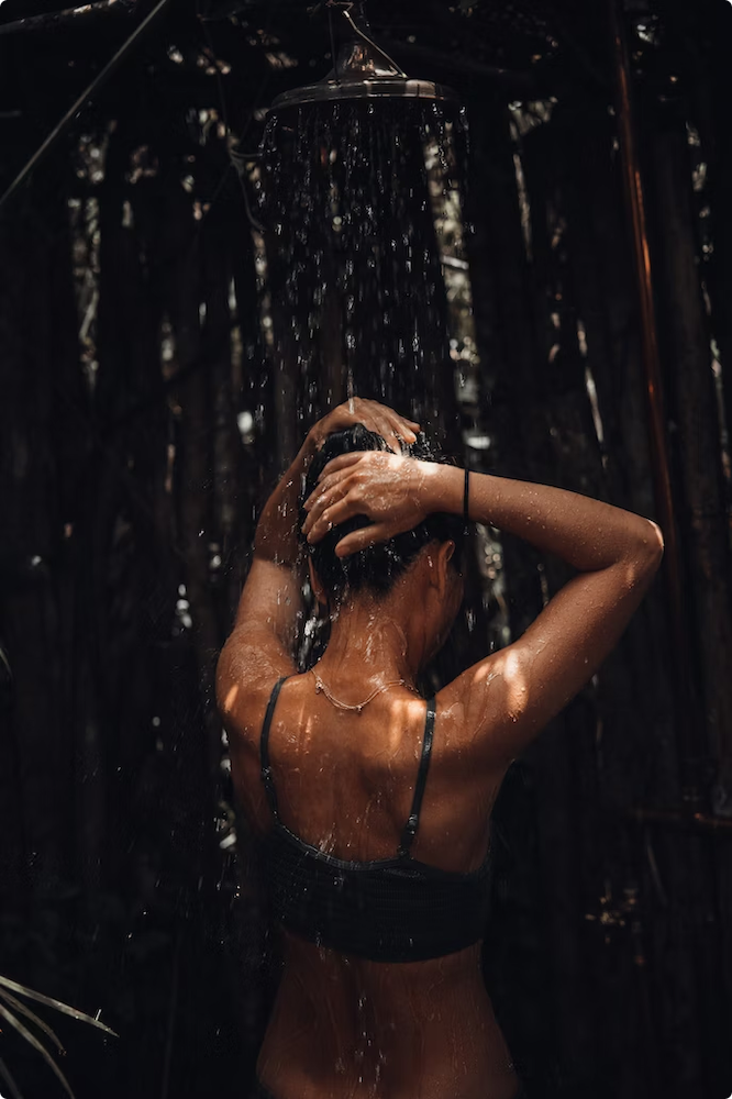 Keep cool with a refreshing outdoor shower in your garden