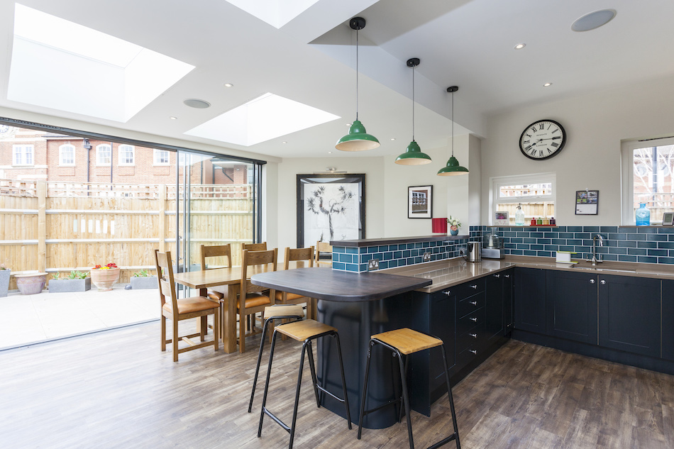 Modern extension and floors