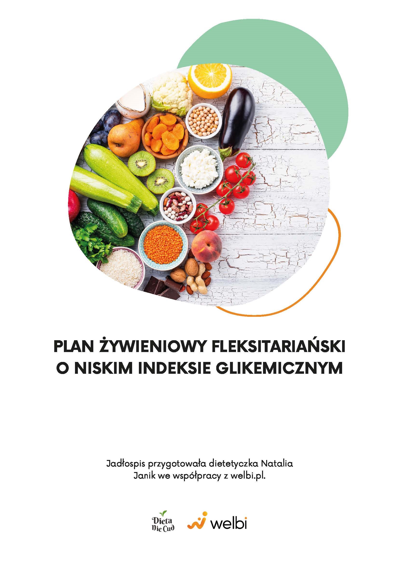 Darmowy plan żywieniowy fleksitariański o niskim indeksie glikemicznym