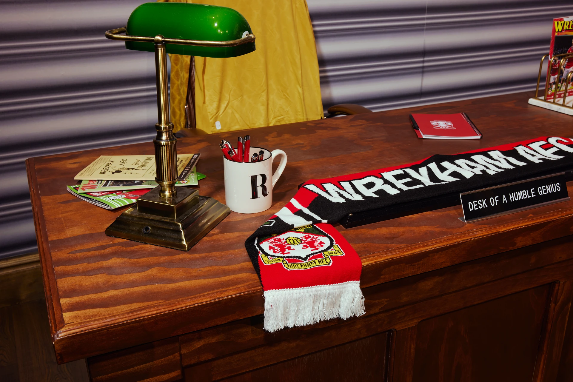 Aviation Gin: Wrexham AFC Desk of a humble genius