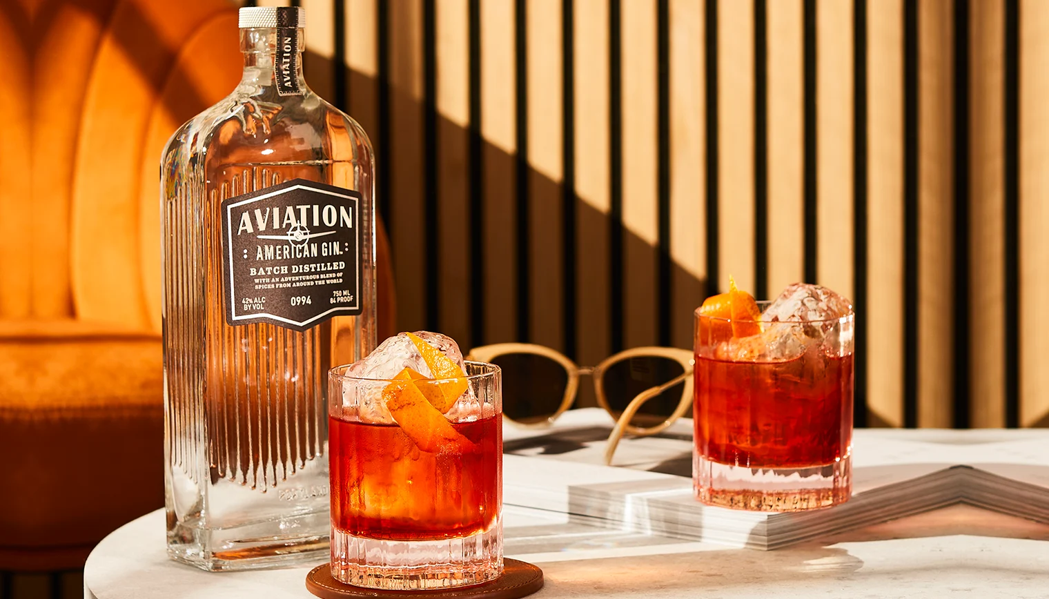 AVIATION AMERICAN GIN, THE OFFICIAL GIN OF YOUR FAVORITE COCKTAIL