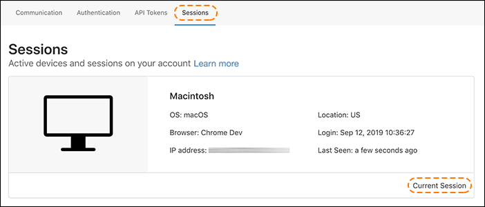 URL antigo: https://support.cloudflare.com/hc/article_attachments/360038654971/session_listing_session_tab.png ID do artigo: 360033455752 | Como visualizar e revogar sessões ativas do painel de controle da Cloudflare
