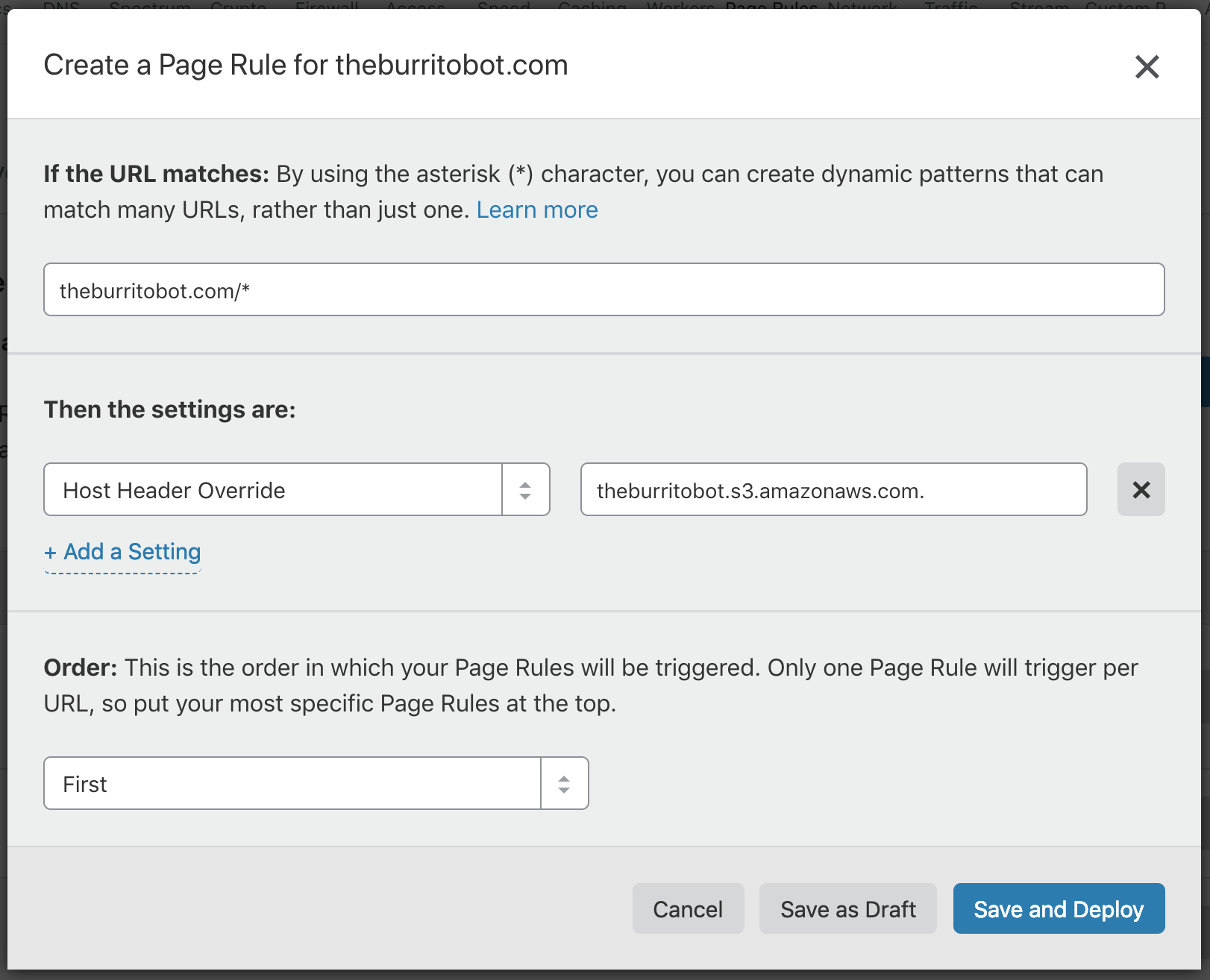 invalid host header