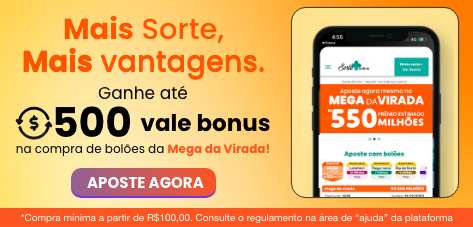 Aposta na Mega Semana de Natal é no Sorte Online - JE Online