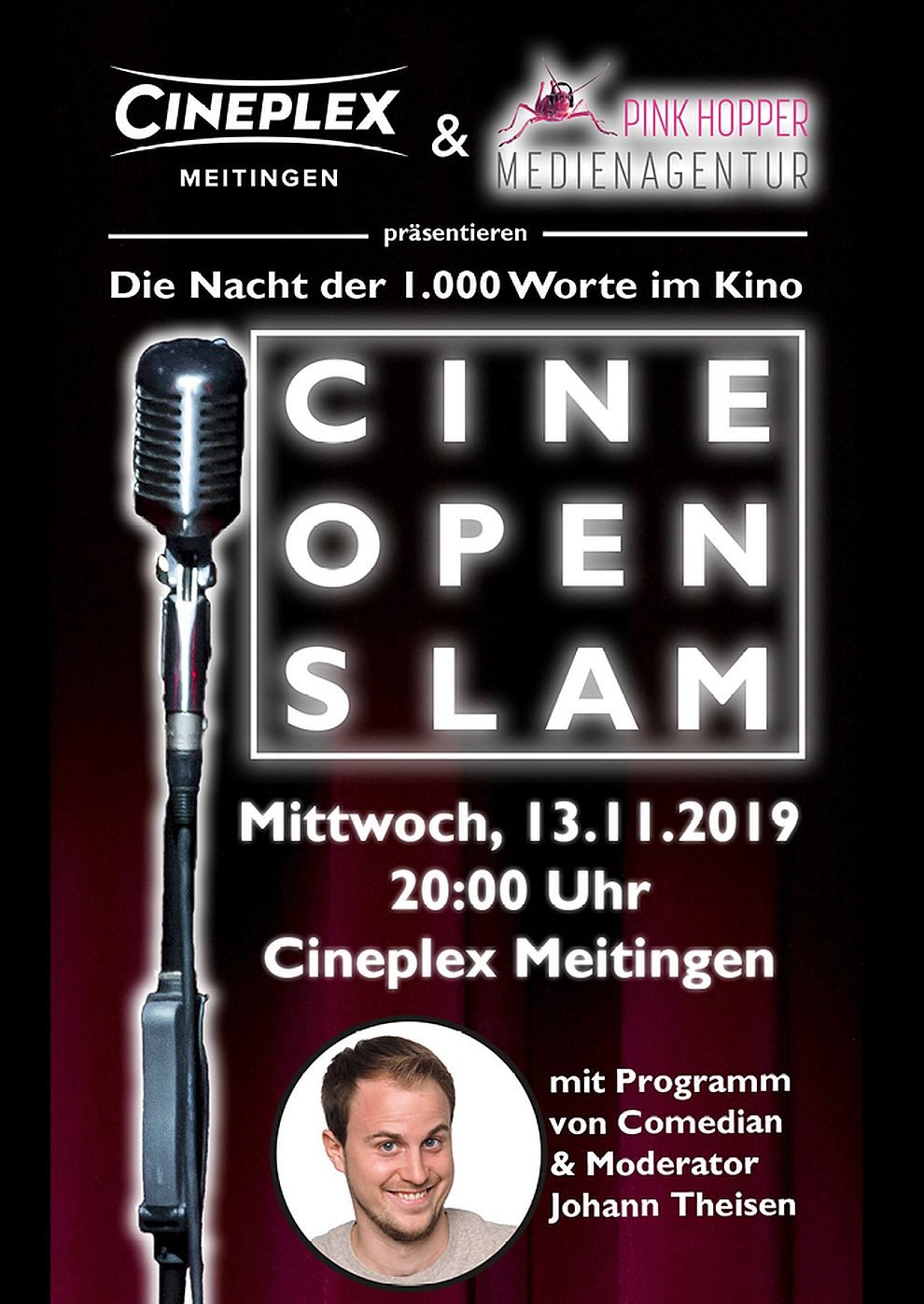 Filmplakat zu Cine Open Slam - Die Nacht der 1.000 Worte