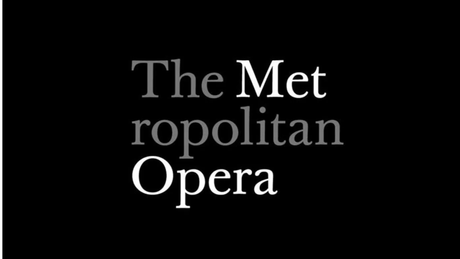 Banner für die MET: Opera