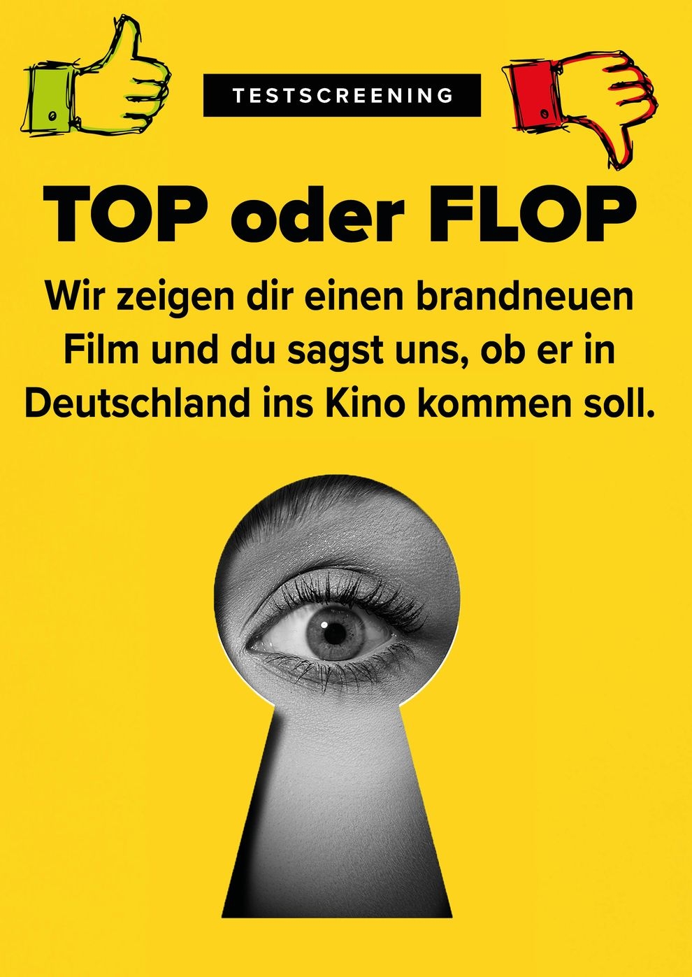 Filmplakat zu Testscreening Dettelbach