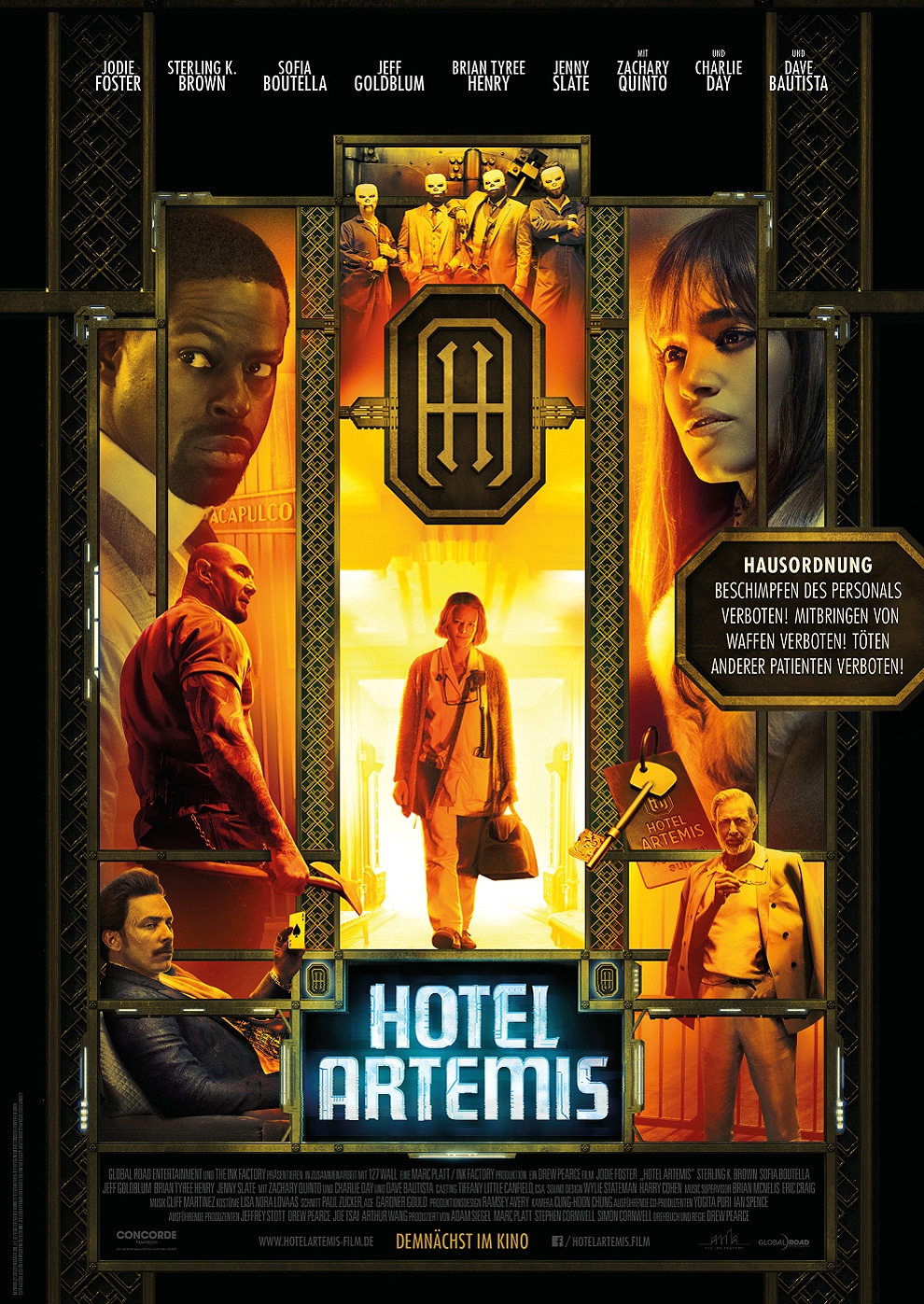 Filmplakat zu Hotel Artemis