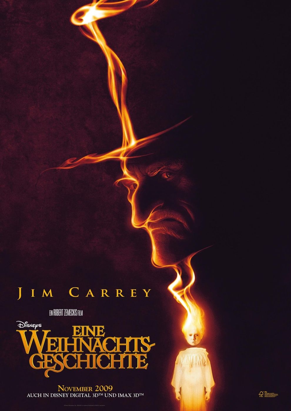 Filmplakat zu Disneys Eine Weihnachtsgeschichte