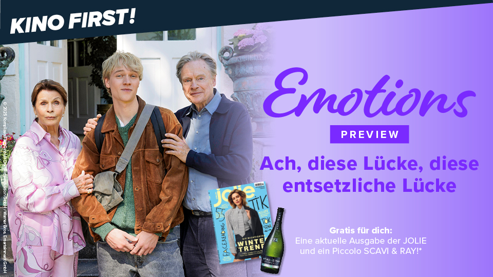 Emotions Preview Ach, diese Lücke, diese entsetzliche Lücke am 28. Januar