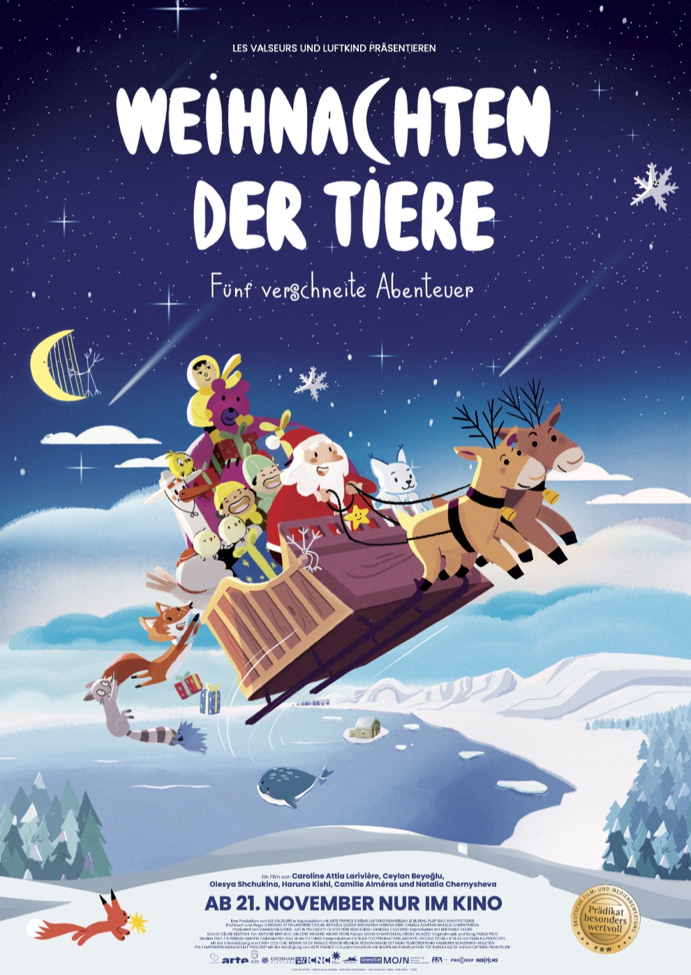 Filmplakat zu Weihnachten der Tiere