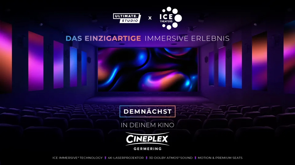 Details zu ICE Theaters und dem immersiven Kinoerlebnis im Cineplex Germering