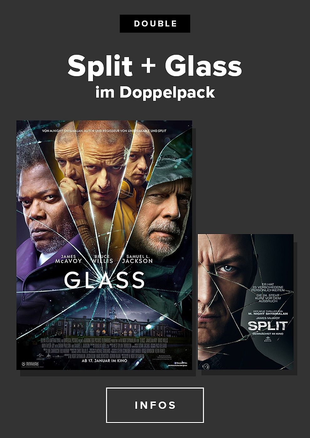 Filmplakat zu Double: Split + Glass