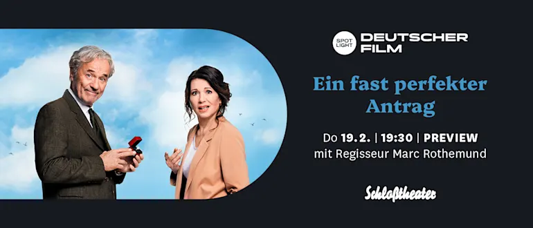 Promobanner Regisseur-Besuch Marc Rothemund Ein fast perfekter Antrag Schloßtheater Münster